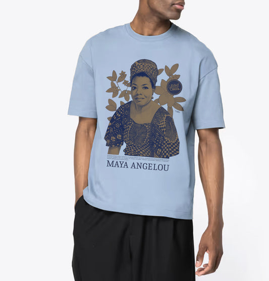 Maya Angelou Color I Le T-shirt oversize Homme United Souls - Des visages, une lutte, un héritage à porter !