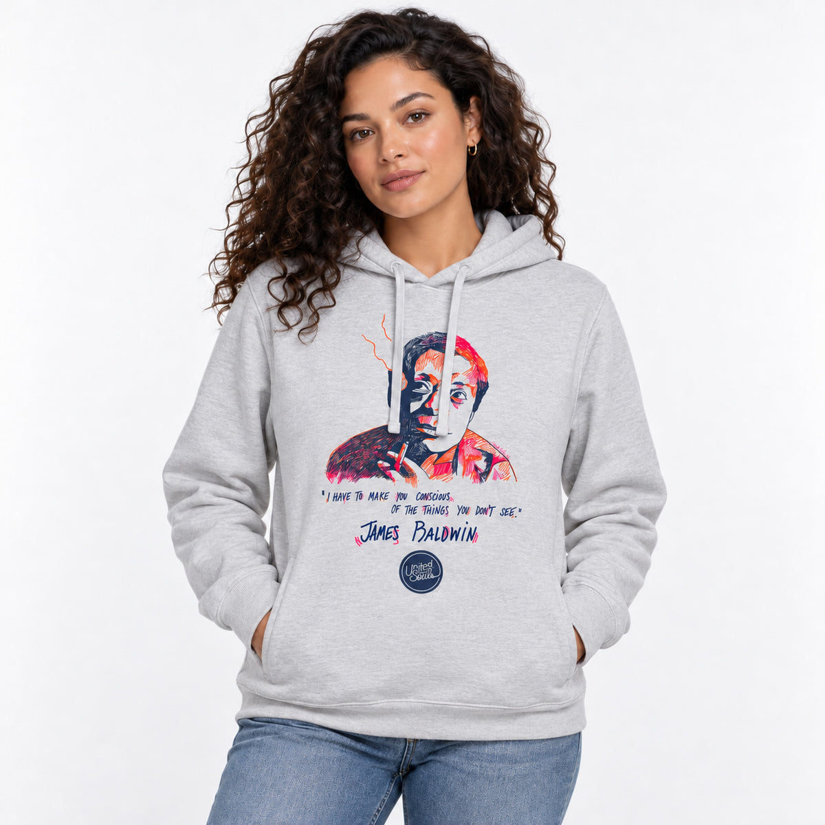 James Baldwin | Sweat à capuche écologique unisexe