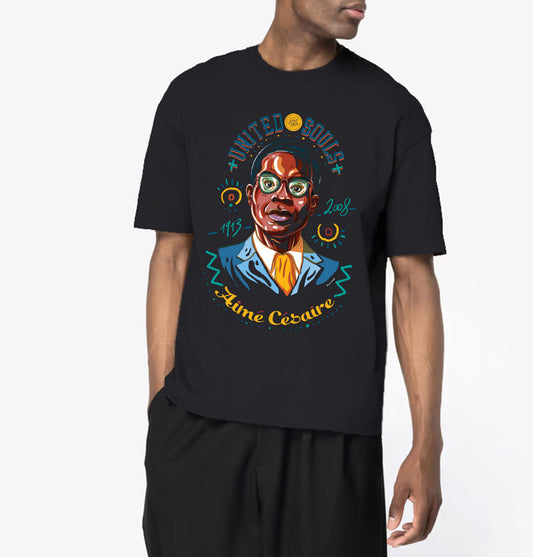 Aimé Césaire I Le T-shirt oversize Homme United Souls - Des visages, une lutte, un héritage à porter !
