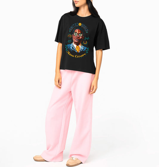 Aimé Césaire I Le T-shirt oversize Femme United Souls - Des visages, une lutte, un héritage à porter !