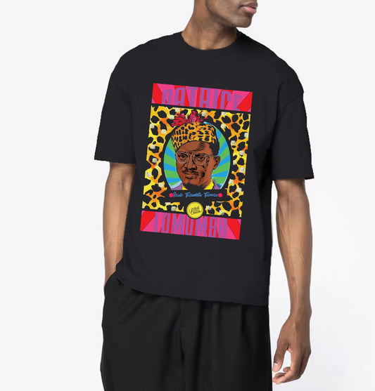 Lumumba Pop Art I Le T-shirt oversize Homme United Souls - Des visages, une lutte, un héritage à porter !