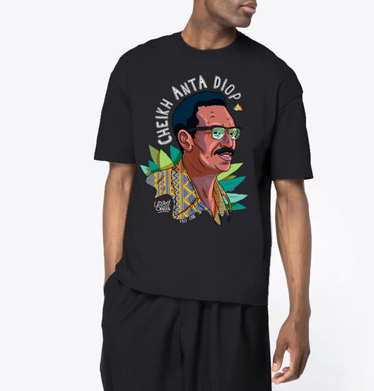 Cheikh Anta Diop I Le T-shirt oversize Homme United Souls - Des visages, une lutte, un héritage à porter !