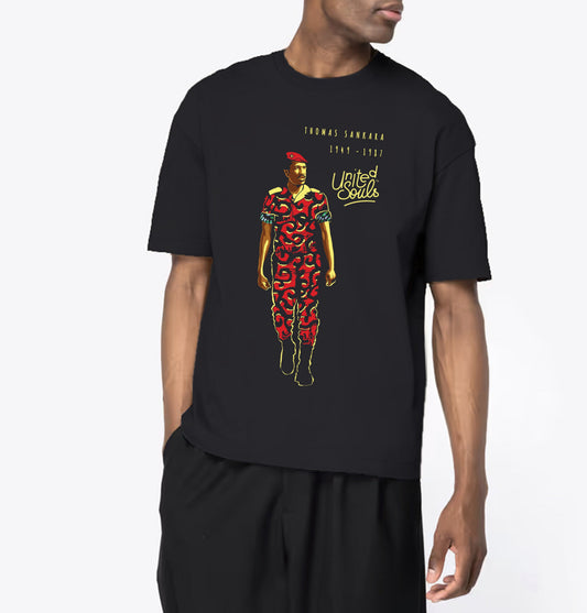 Thomas Sankara I Le T-shirt oversize Homme United Souls - Des visages, une lutte, un héritage à porter !