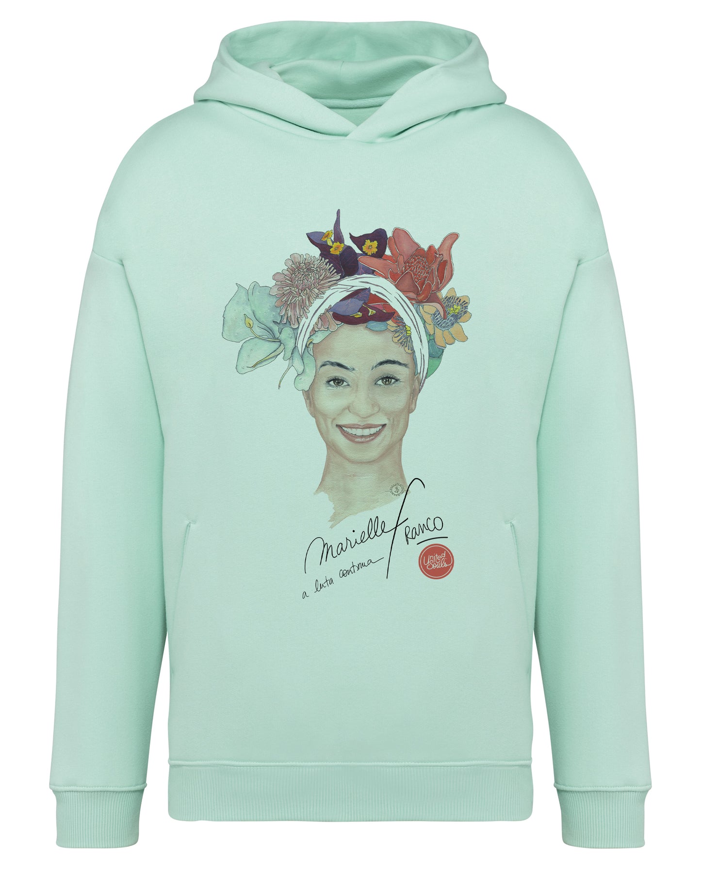 Marielle Franco I Der Unisex-Kapuzenpullover in Übergröße