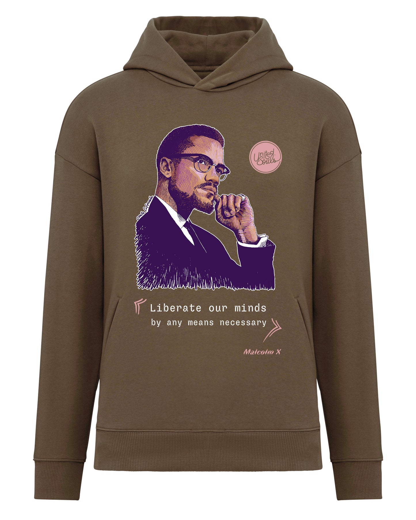 Malcolm XI Unisex Oversize-Kapuzenpullover