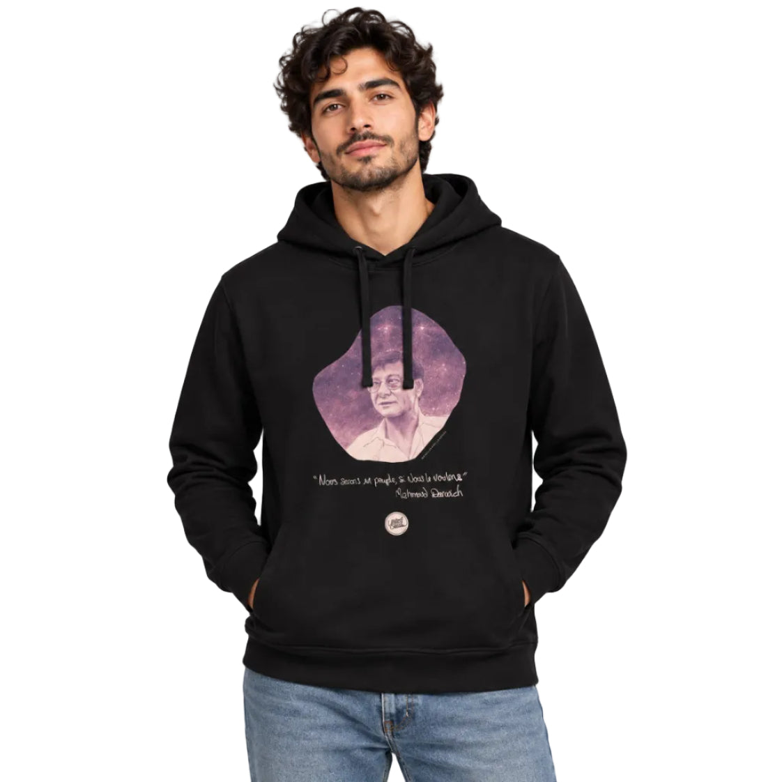 Mahmoud Darwich | Ökologischer Unisex-Kapuzenpullover