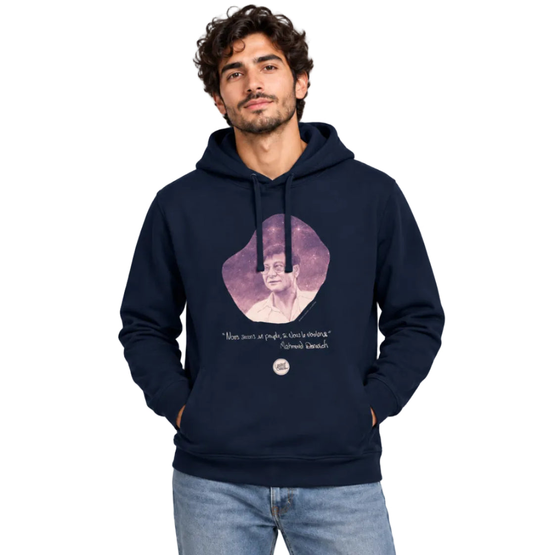 Mahmoud Darwich | Ökologischer Unisex-Kapuzenpullover