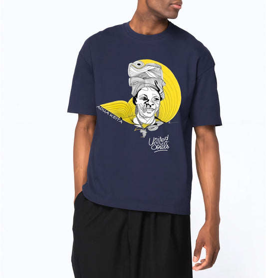 Aoua Keïta I Le T-shirt oversize Homme United Souls - Des visages, une lutte, un héritage à porter !