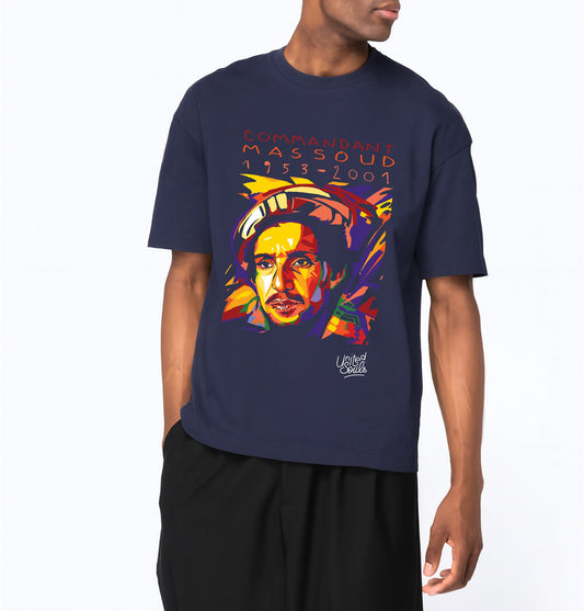 Ahmed Shah Massoud I Le T-shirt oversize Homme United Souls - Des visages, une lutte, un héritage à porter !