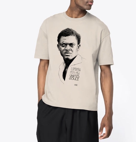 Lumumba Classic I Le T-shirt oversize Homme United Souls - Des visages, une lutte, un héritage à porter !