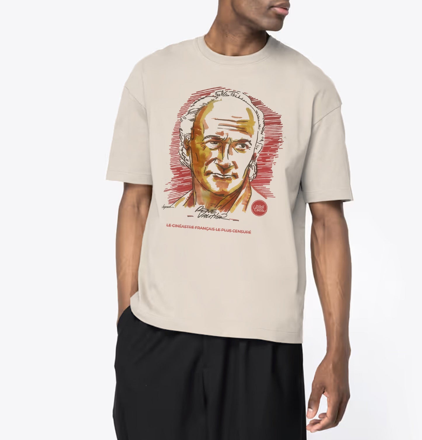 René Vautier I Le T-shirt oversize Homme United Souls - Des visages, une lutte, un héritage à porter !