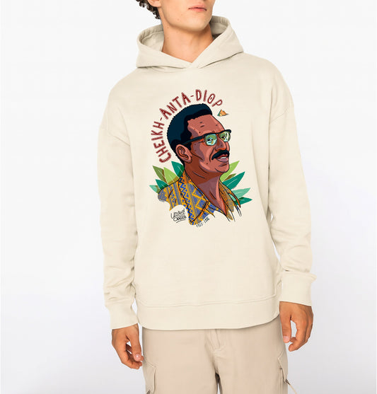 Cheikh Anta Diop I Le sweat-shirt à capuche oversize unisexe United Souls - Des visages, une lutte, un héritage à porter !