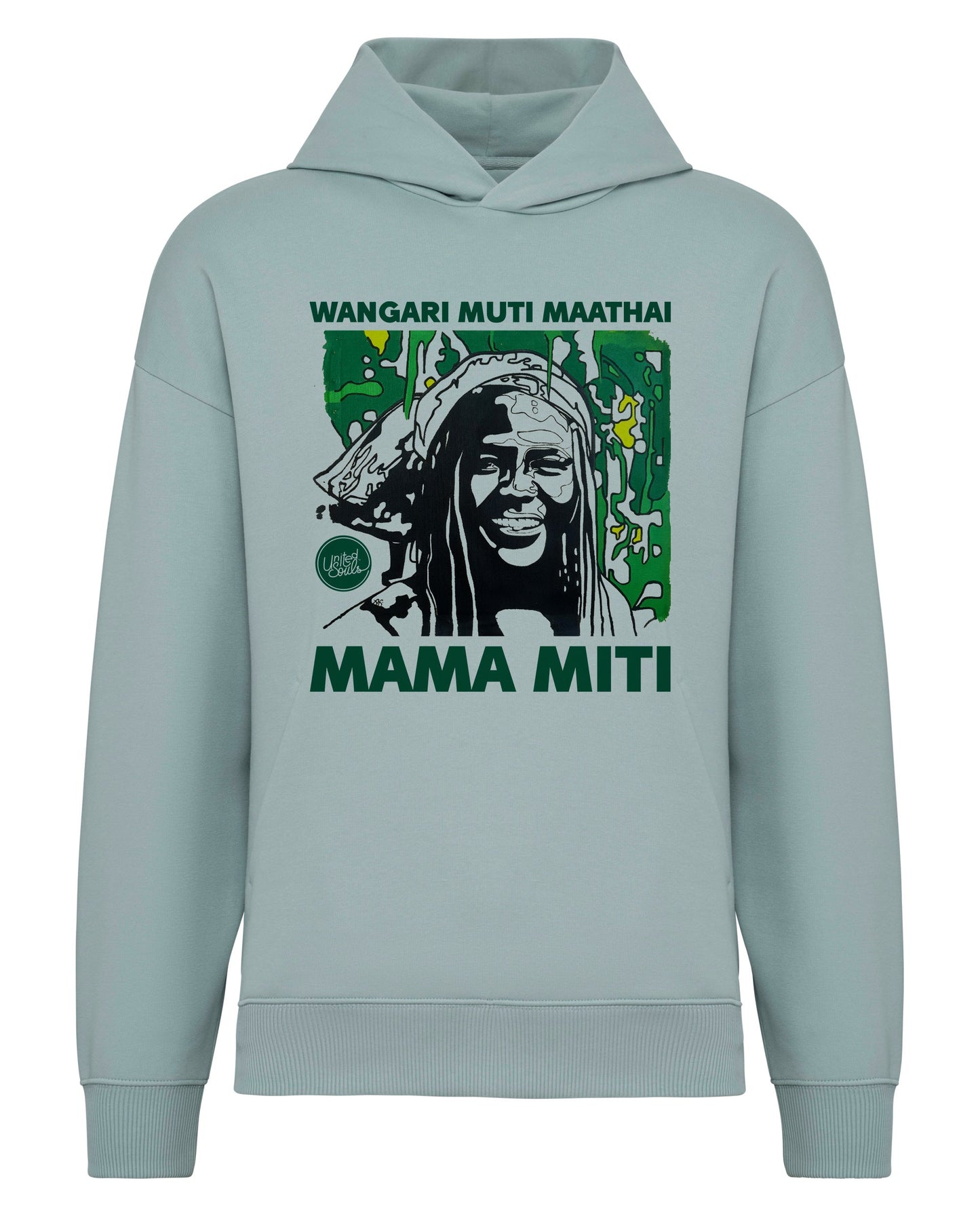 Wangari Muta Maathai I Le sweat-shirt à capuche oversize unisexe United Souls - Des visages, une lutte, un héritage à porter !