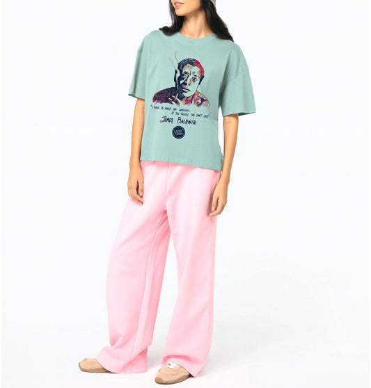 James Baldwin I Le T-shirt oversize Femme United Souls - Des visages, une lutte, un héritage à porter !