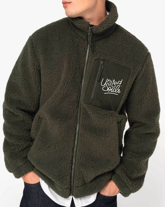 United Souls | La Veste en sherpa unisexe United Souls - Des visages, une lutte, un héritage à porter !