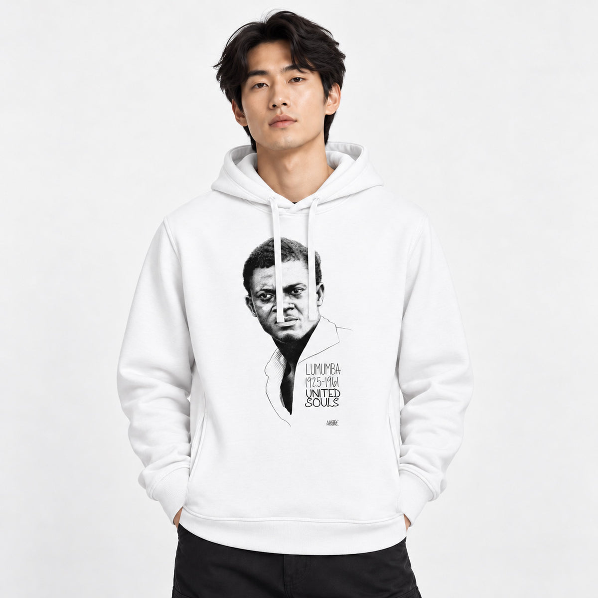 Lumumba Classic | Sweat à capuche écologique unisexe