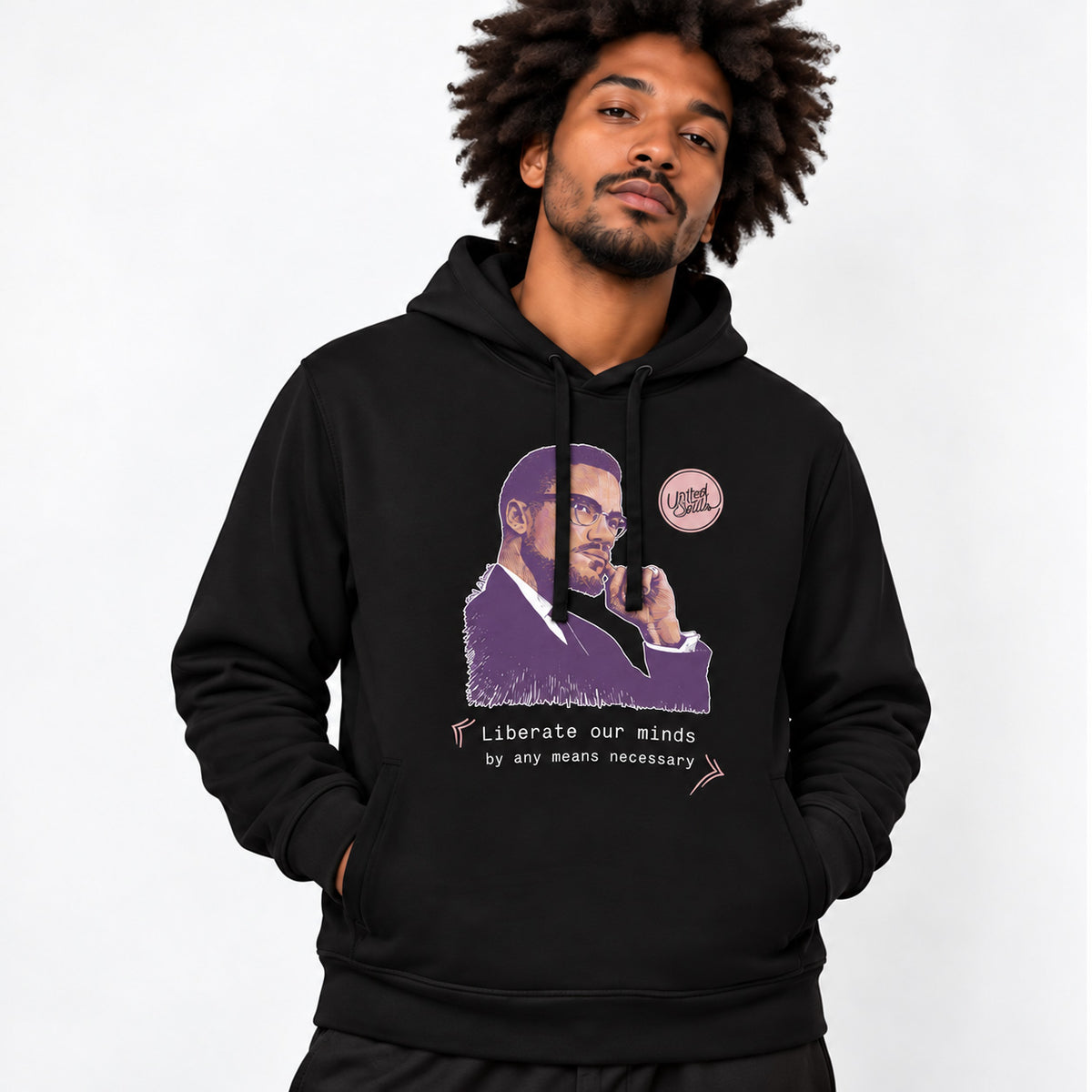 Malcolm X | Sweat à capuche écologique unisexe