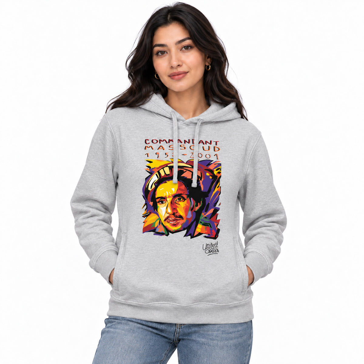 Ahmad Shah Massoud | Unisex-Kapuzenpullover aus Bio-Baumwolle