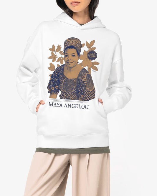 Maya Angelou Color I Le sweat-shirt à capuche oversize unisexe United Souls - Des visages, une lutte, un héritage à porter !