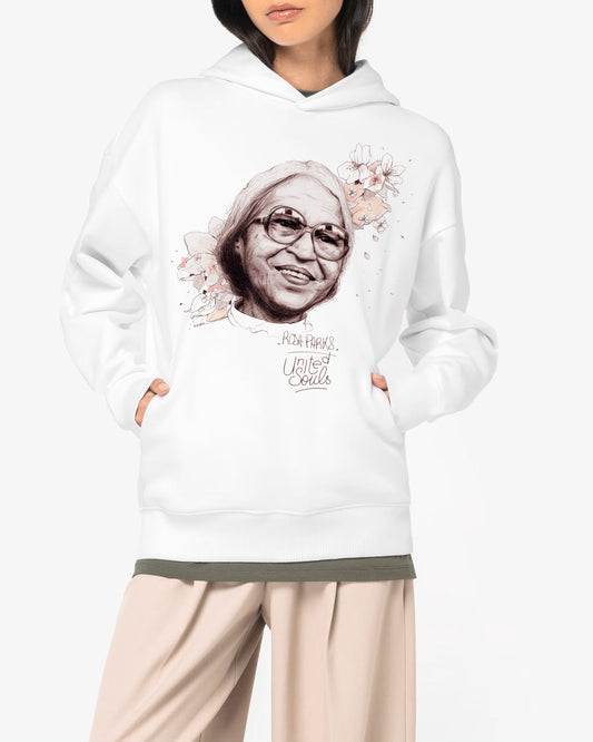 Rosa Parks I Le sweat-shirt à capuche oversize unisexe United Souls - Des visages, une lutte, un héritage à porter !