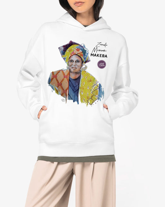 Miriam Makeba I Le sweat-shirt à capuche oversize unisexe United Souls - Des visages, une lutte, un héritage à porter !