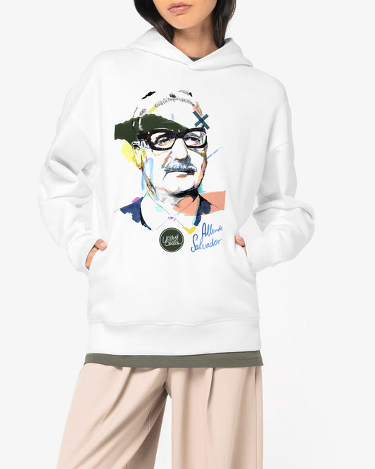 Salvador Allende I Le sweat-shirt à capuche oversize unisexe United Souls - Des visages, une lutte, un héritage à porter !