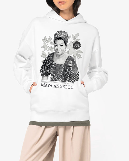Maya Angelou Classic I Le sweat-shirt à capuche oversize unisexe United Souls - Des visages, une lutte, un héritage à porter !