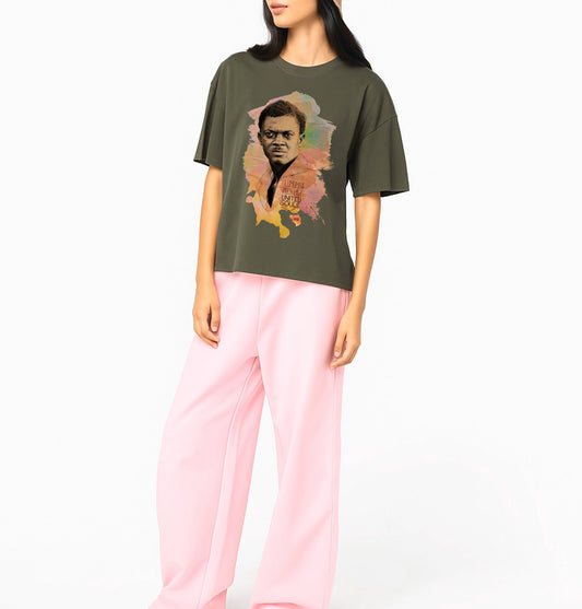 Lumumba Color I Le T-shirt oversize Femme United Souls - Des visages, une lutte, un héritage à porter !