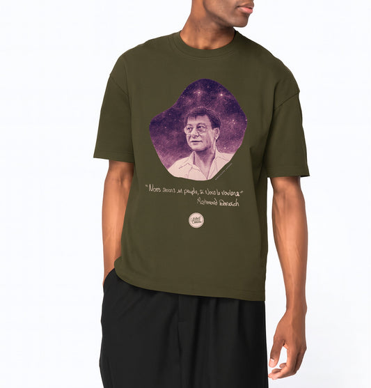 Mahmoud Darwich I Le T-shirt oversize Homme United Souls - Des visages, une lutte, un héritage à porter !