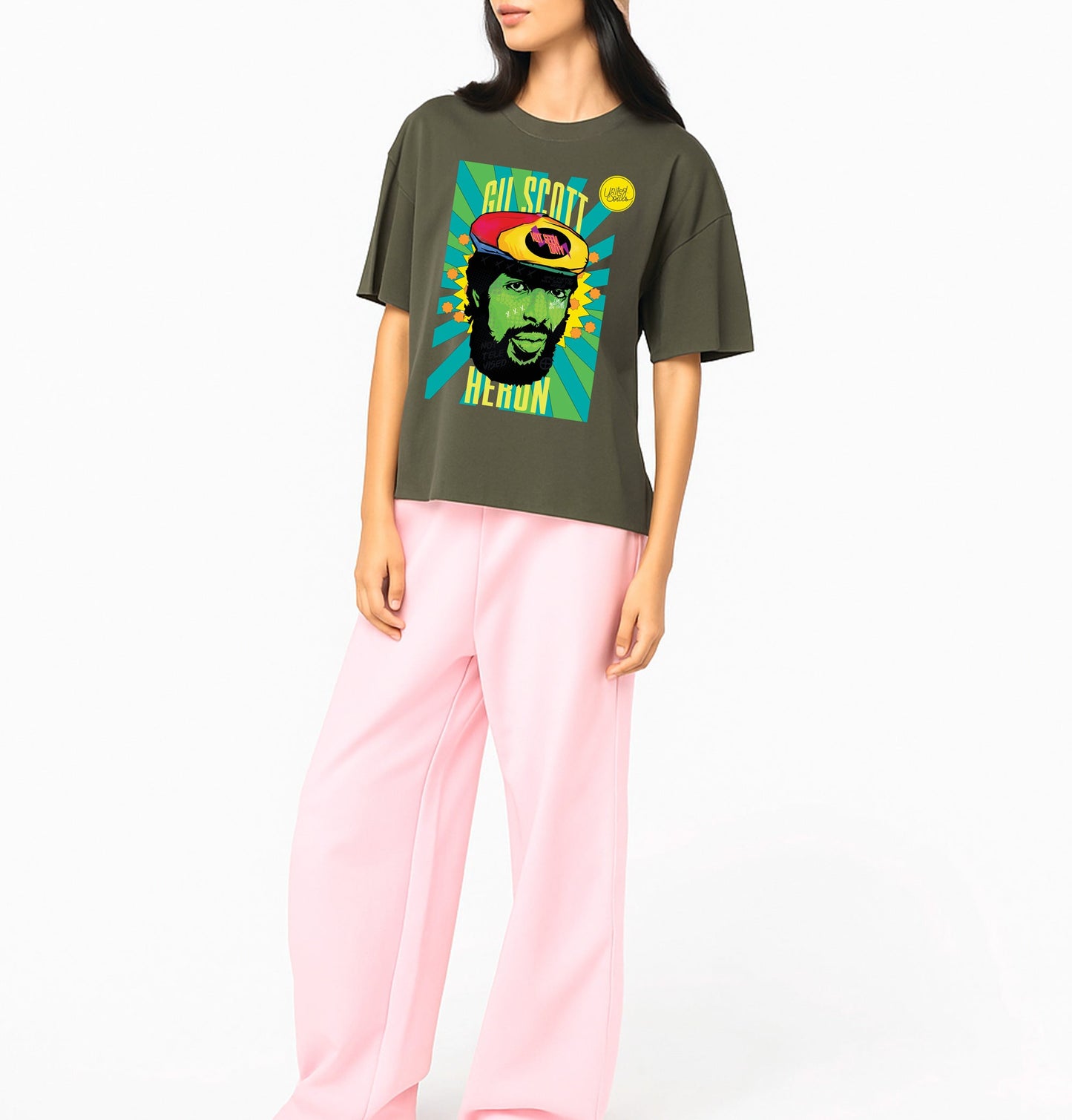 Gil Scott Heron I Le T-shirt oversize Femme United Souls - Des visages, une lutte, un héritage à porter !