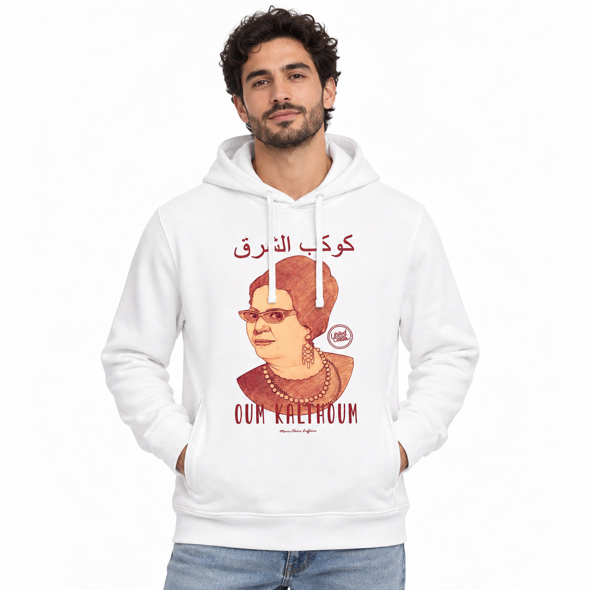 Oum Kalthoum | Ökologischer Unisex-Kapuzenpullover