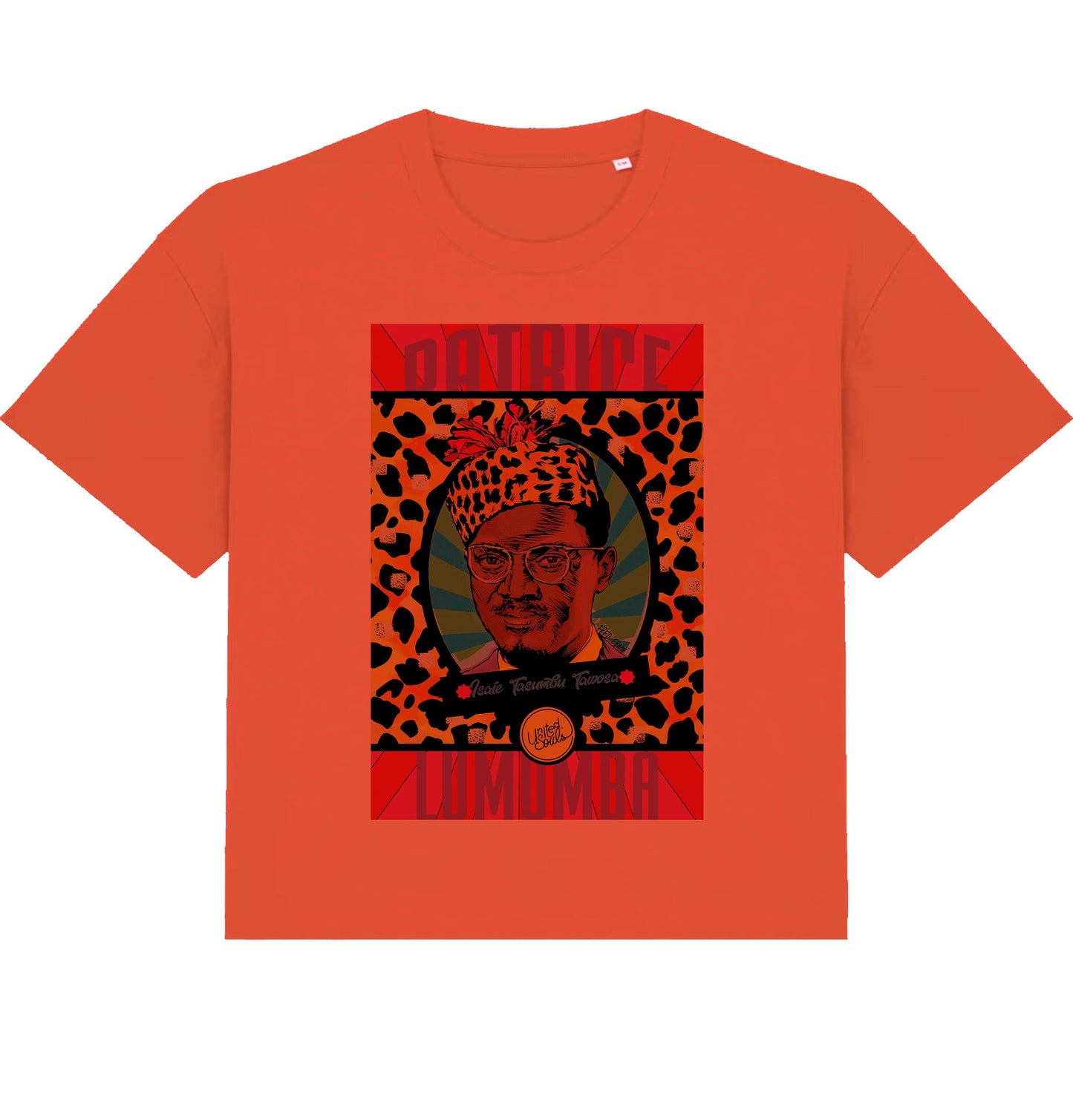 Lumumba Pop Art I Le T-shirt oversize Femme United Souls - Des visages, une lutte, un héritage à porter !