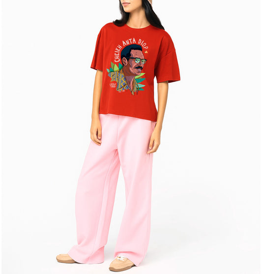 Cheikh Anta Diop I Le T-shirt oversize Femme United Souls - Des visages, une lutte, un héritage à porter !