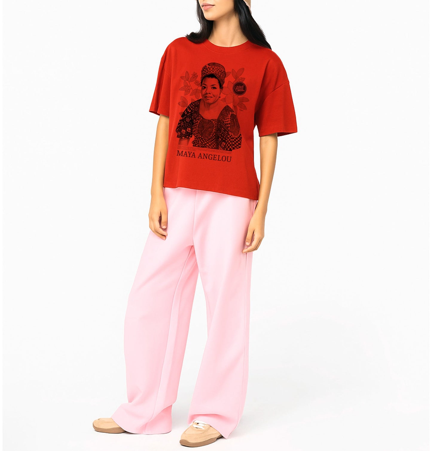 Maya Angelou Classic I Le T-shirt oversize Femme United Souls - Des visages, une lutte, un héritage à porter !