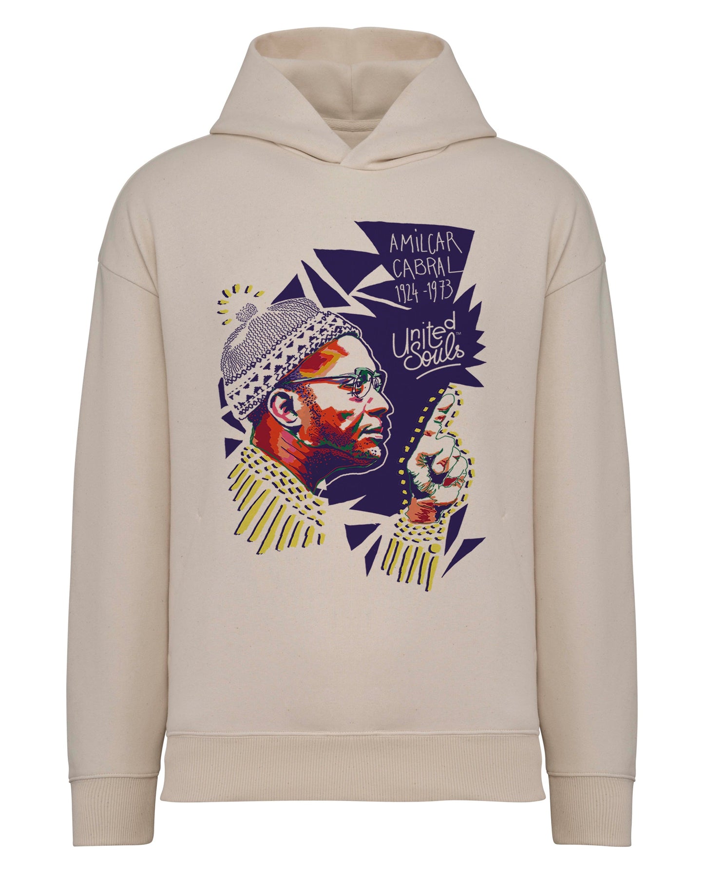 Amilcar Cabral I Le sweat-shirt à capuche oversize unisexe United Souls - Des visages, une lutte, un héritage à porter !