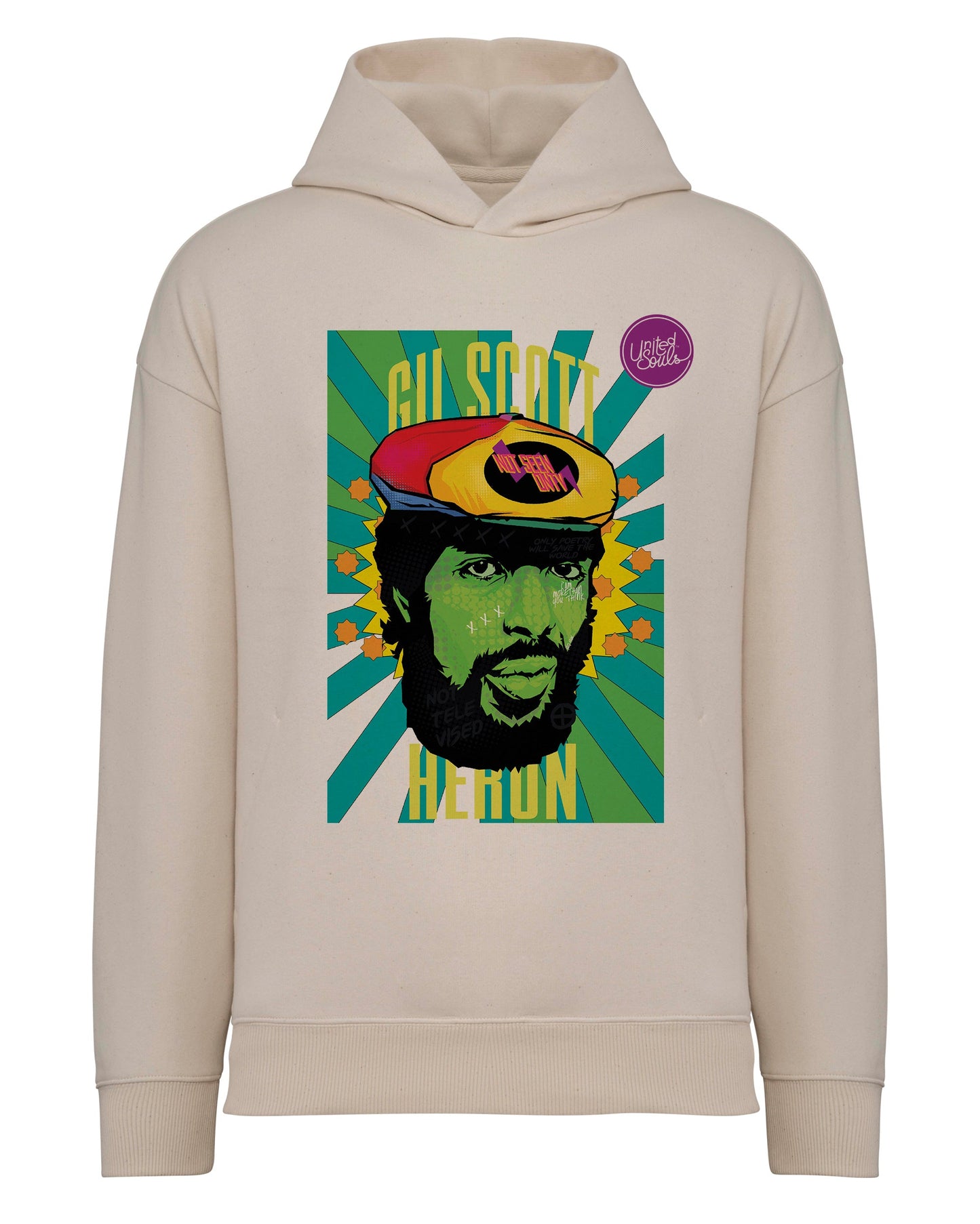 Gil Scott Heron I Le sweat-shirt à capuche oversize unisexe United Souls - Des visages, une lutte, un héritage à porter !