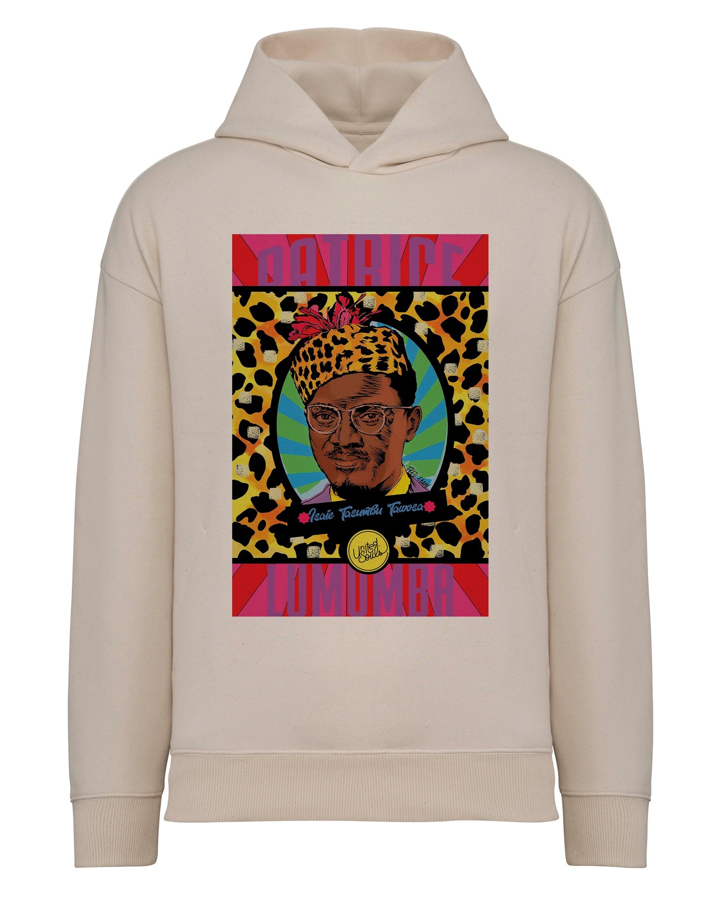 Lumumba Pop Art I Le Sweat oversize Unisexe United Souls - Des visages, une lutte, un héritage à porter !