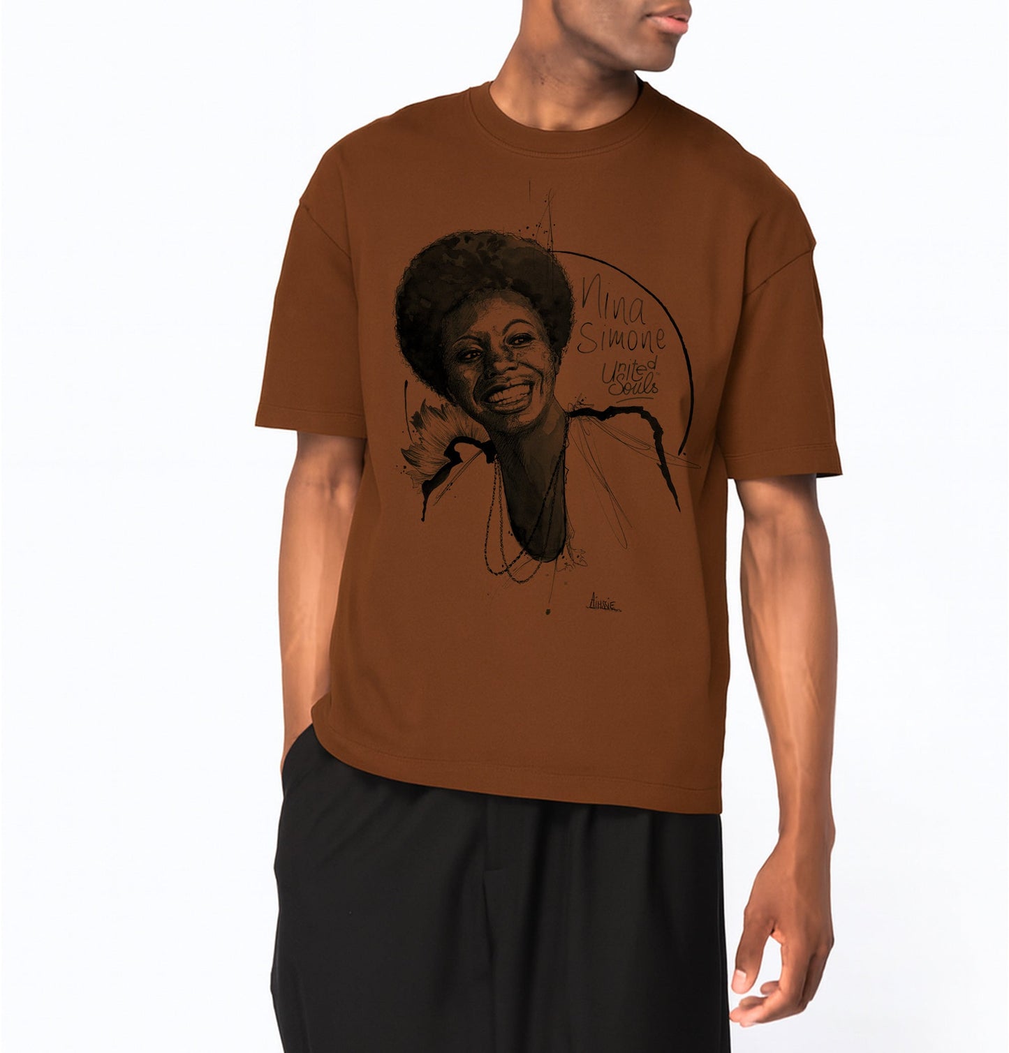 Nina Simone I Le T-shirt oversize Homme United Souls - Des visages, une lutte, un héritage à porter !
