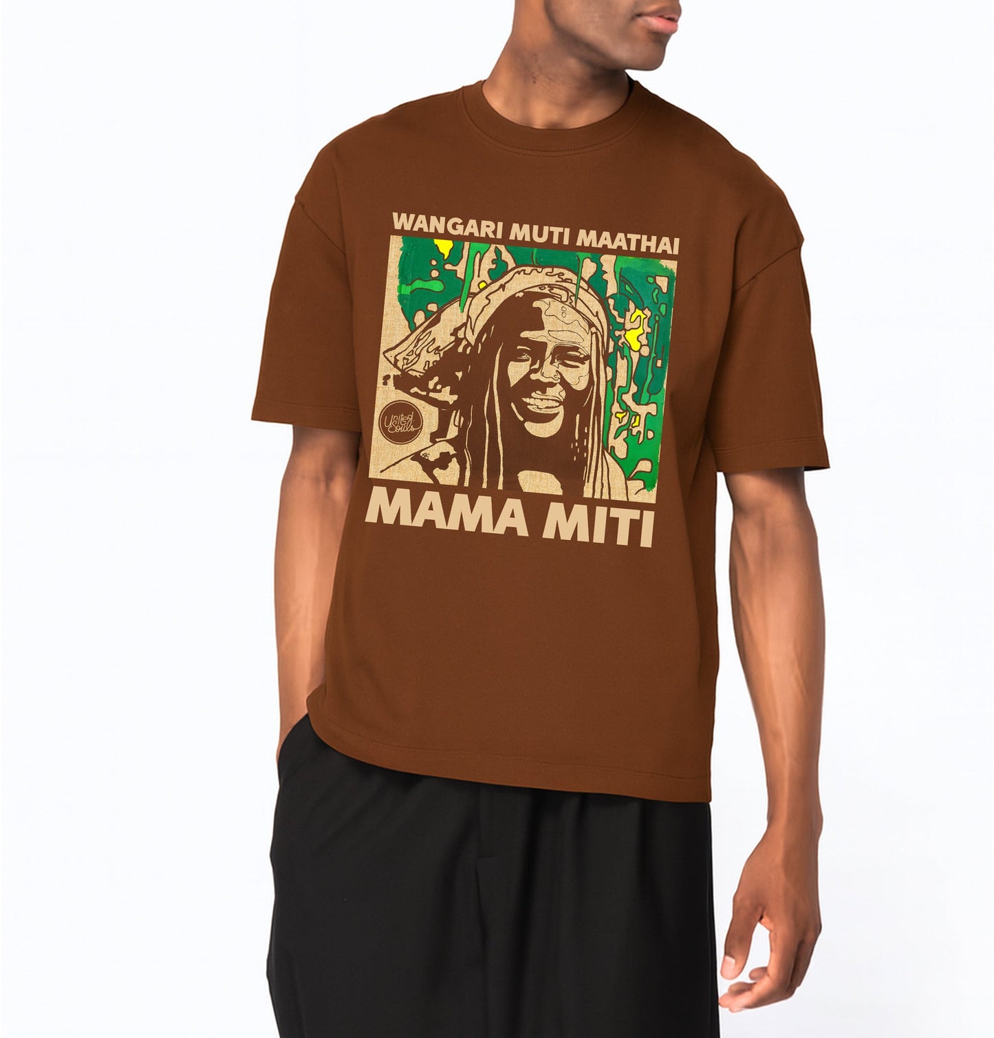 Wangari Muta Maathai I Le T-shirt oversize Homme United Souls - Des visages, une lutte, un héritage à porter !