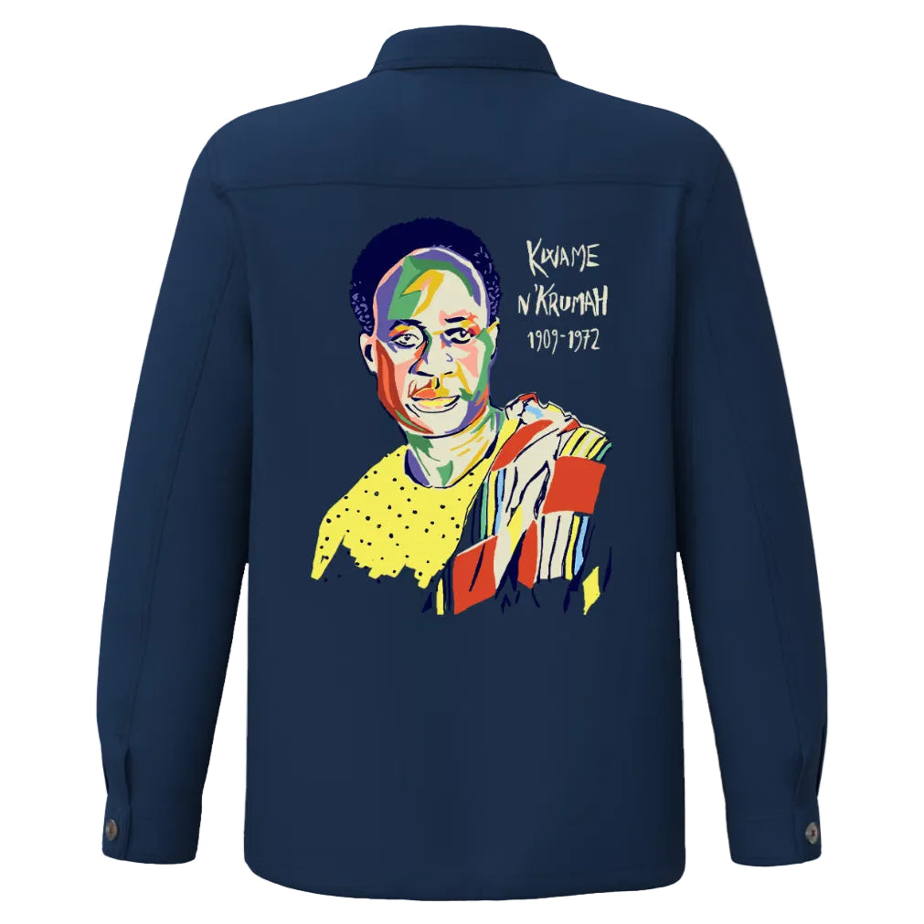 Kwame Nkrumah I La veste worker délavée United Souls - Des visages, une lutte, un héritage à porter !