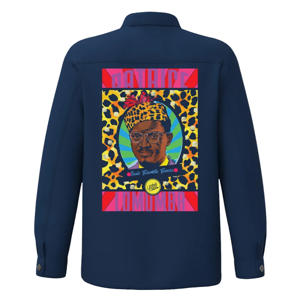 Lumumba Pop Art I La veste worker délavée United Souls - Des visages, une lutte, un héritage à porter !