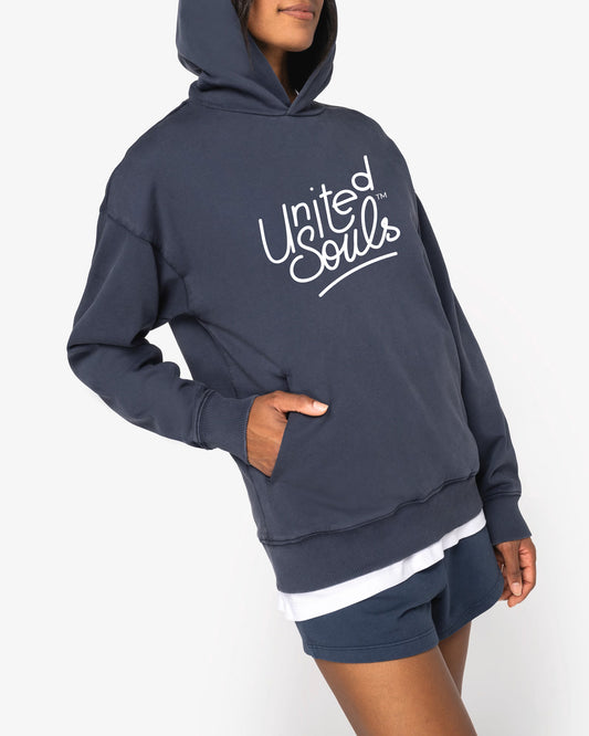 United Souls | Der Unisex-Oversized-Hoodie im Used-Look