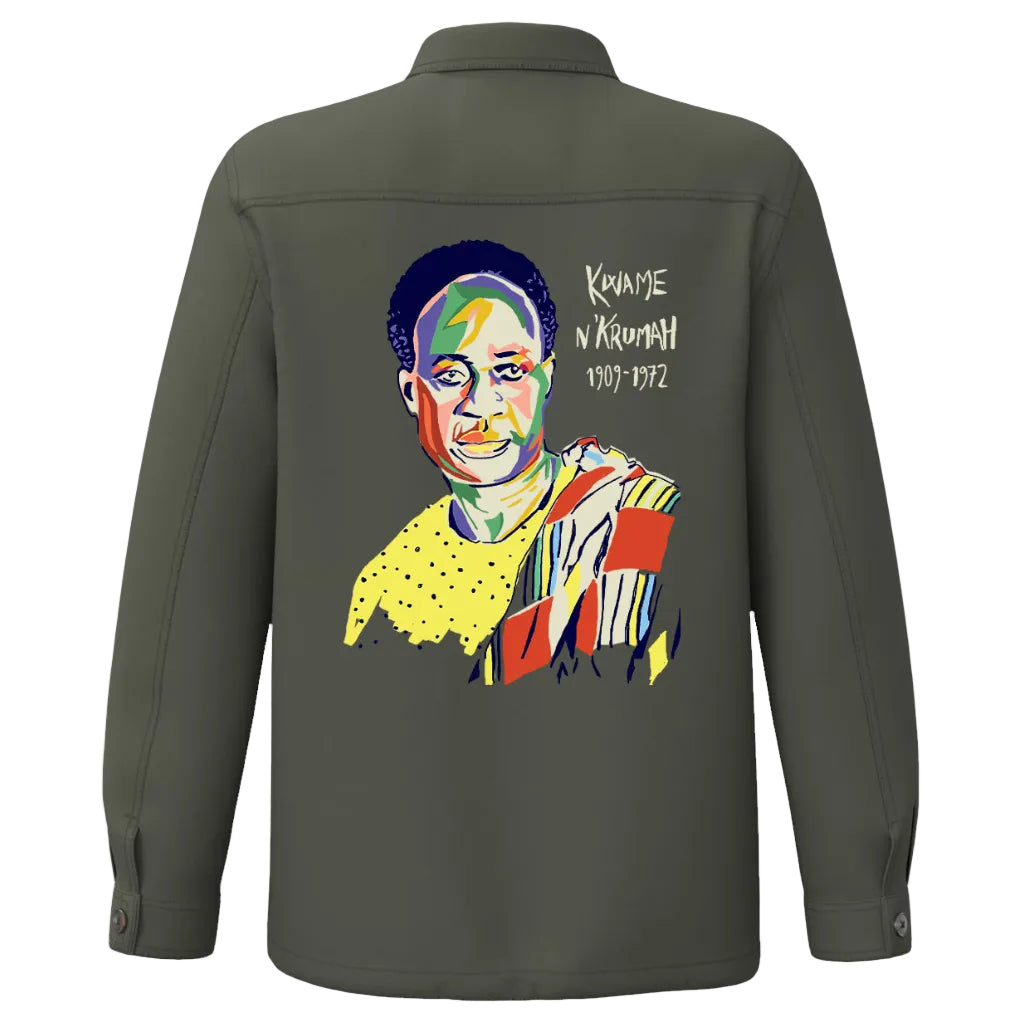 Kwame Nkrumah I La veste worker délavée United Souls - Des visages, une lutte, un héritage à porter !