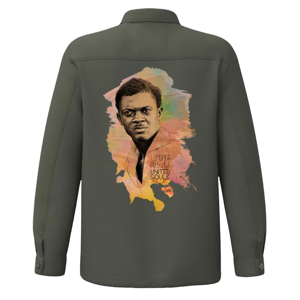 Patrice Lumumba I La veste worker délavée United Souls - Des visages, une lutte, un héritage à porter !