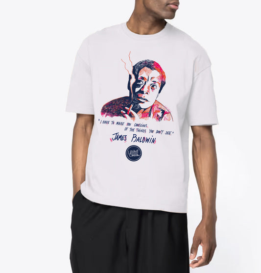 James Baldwin I Le T-shirt oversize Homme United Souls - Des visages, une lutte, un héritage à porter !
