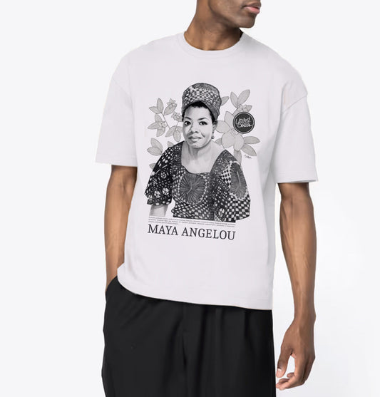 Maya Angelou Classic I Le T-shirt oversize Homme United Souls - Des visages, une lutte, un héritage à porter !