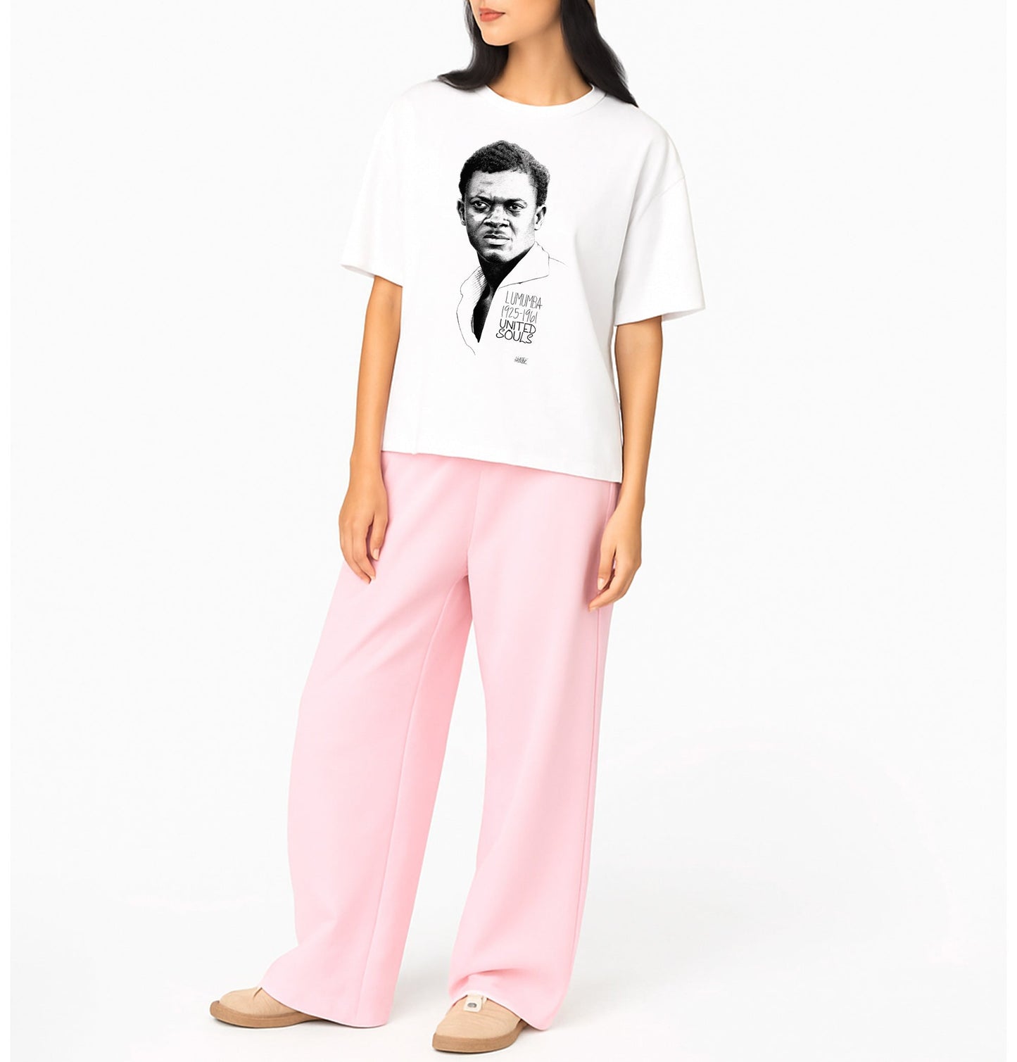 Lumumba Classic I Le T-shirt oversize Femme United Souls - Des visages, une lutte, un héritage à porter !