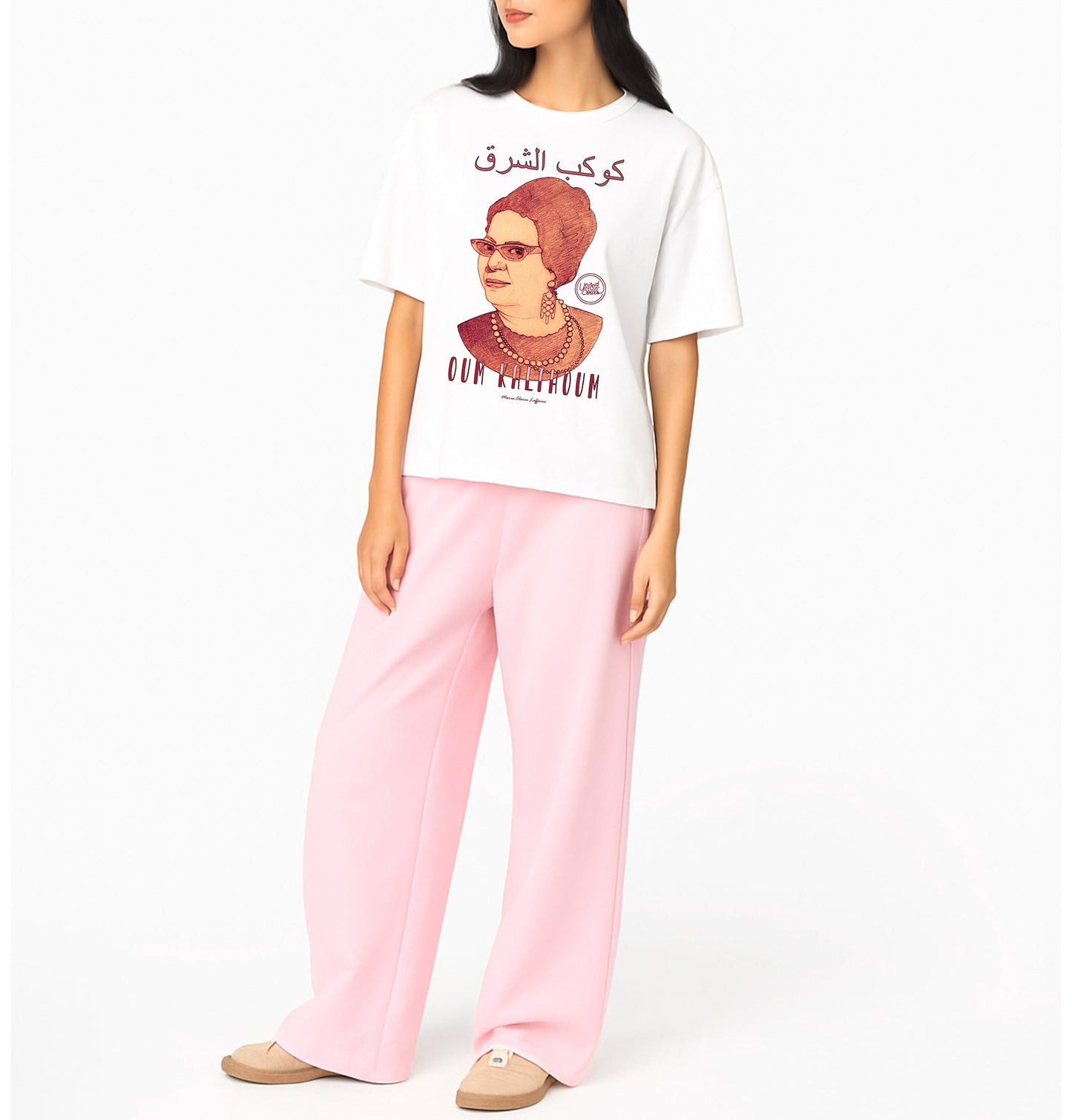 Oum Kalthoum I Le T-shirt oversize Femme United Souls - Des visages, une lutte, un héritage à porter !