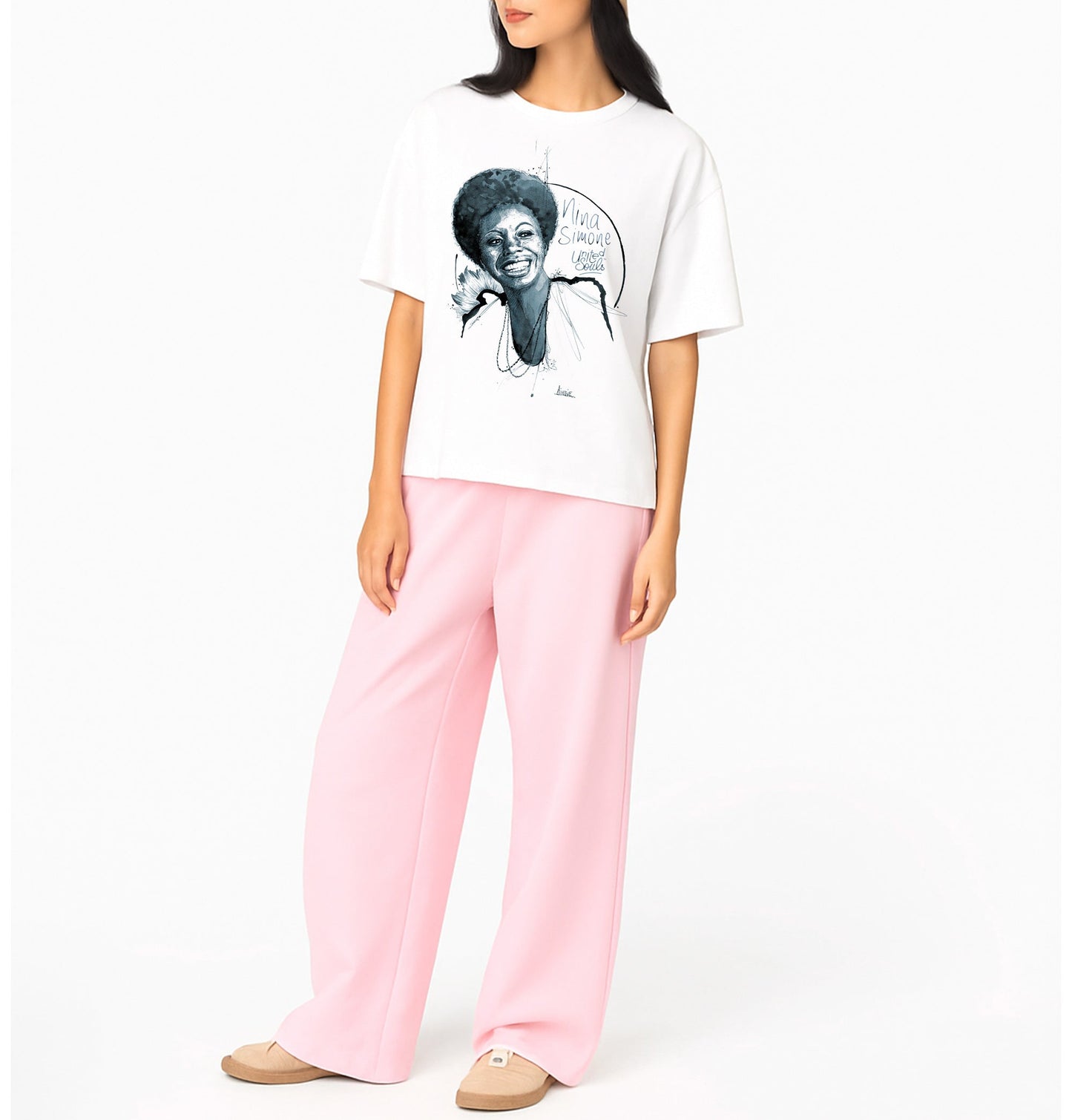 Nina Simone I Le T-shirt oversize Femme United Souls - Des visages, une lutte, un héritage à porter !