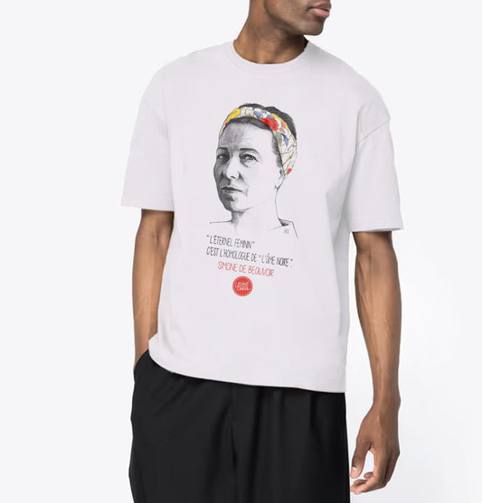 Simone de Beauvoir I Le T-shirt oversize Homme United Souls - Des visages, une lutte, un héritage à porter !